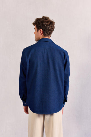 Denim Overshirt Contemporary Wear – Blue Denim Overshirt by Zazu