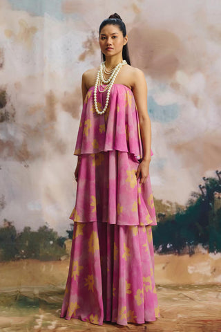 Dress – Contemporary Wear – Multicolor crystal canopy by Payal & Zinal