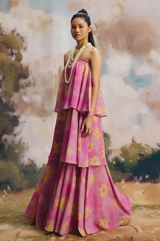 Dress – Contemporary Wear – Multicolor crystal canopy by Payal & Zinal