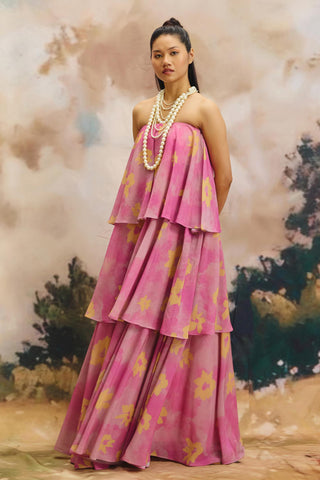 Dress – Contemporary Wear – Multicolor crystal canopy by Payal & Zinal