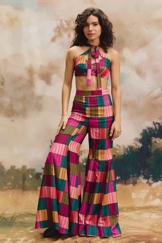 Co-ord set – Contemporary Wear – Multicolor mosaic by Payal & Zinal