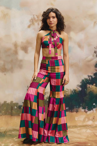 Pant – Contemporary Wear – Multicolor mosaic by Payal & Zinal