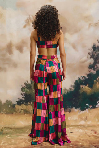 Co-ord set – Contemporary Wear – Multicolor mosaic by Payal & Zinal