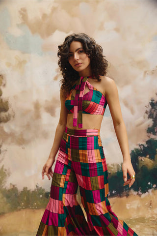 Co-ord set – Contemporary Wear – Multicolor mosaic by Payal & Zinal