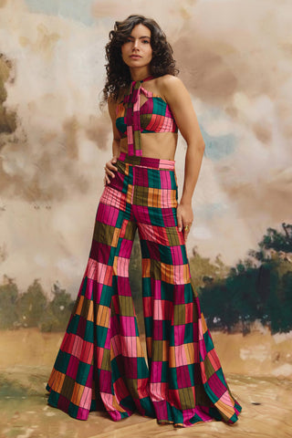 Co-ord set – Contemporary Wear – Multicolor mosaic by Payal & Zinal