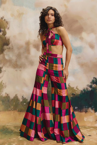 Pant – Contemporary Wear – Multicolor mosaic by Payal & Zinal