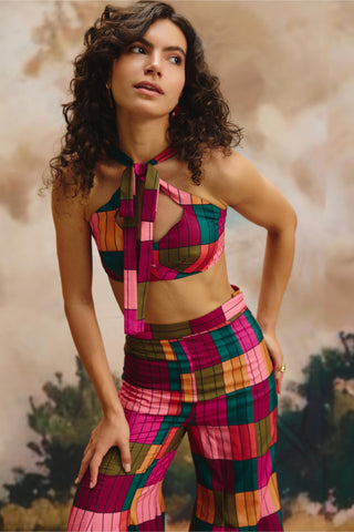 Co-ord set – Contemporary Wear – Multicolor mosaic by Payal & Zinal