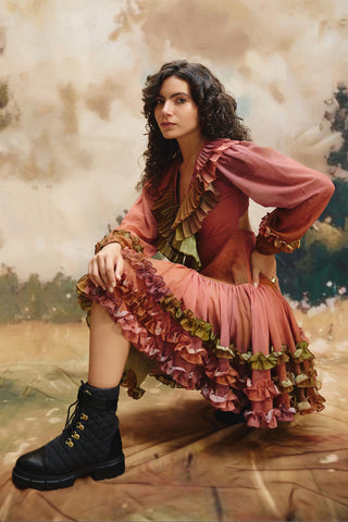 Dress – Contemporary Wear – Multicolor sundusk by Payal & Zinal