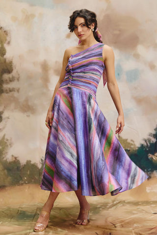 Dress – Contemporary Wear – Multicolor orchid fade by Payal & Zinal