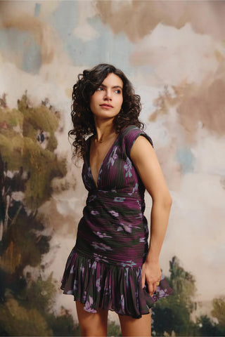 Dress – Contemporary Wear – Multicolor amethyst by Payal & Zinal