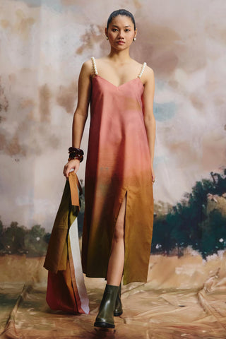 Dress – Contemporary Wear – Multicolor terra dress with shirt by Payal & Zinal