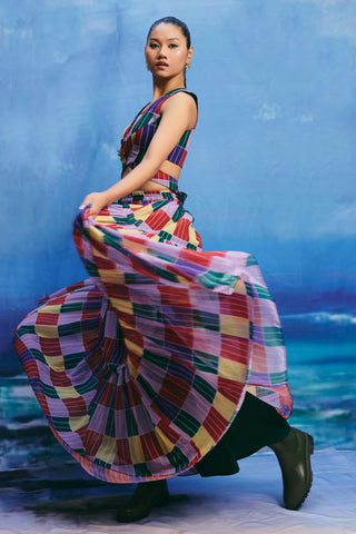 Co-ord set – Contemporary Wear – Multicolor grove by Payal & Zinal