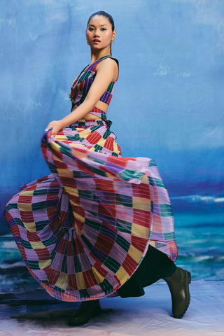 Skirt – Contemporary Wear – Multicolor grove by Payal & Zinal