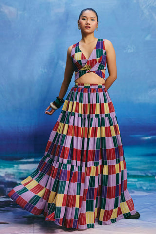 Co-ord set – Contemporary Wear – Multicolor grove by Payal & Zinal