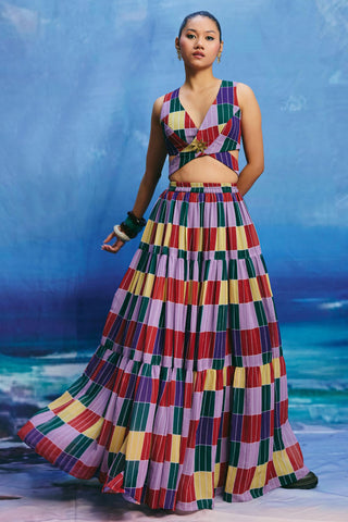 Skirt – Contemporary Wear – Multicolor grove by Payal & Zinal