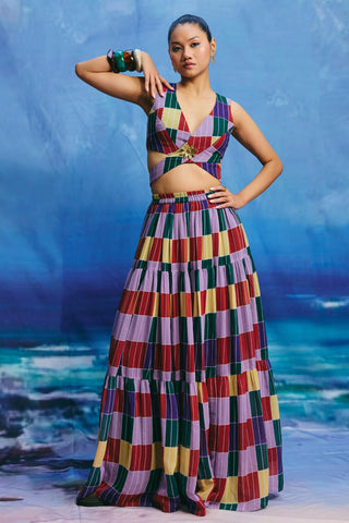 Skirt – Contemporary Wear – Multicolor grove by Payal & Zinal