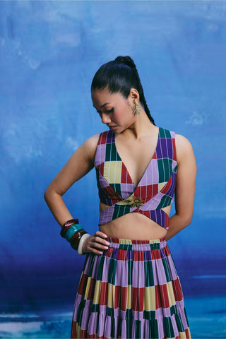 Co-ord set – Contemporary Wear – Multicolor grove by Payal & Zinal