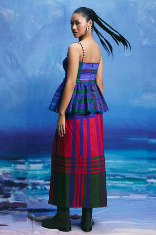 Skirt – Contemporary Wear – Multicolor ocean kiss by Payal & Zinal