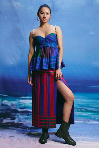 Co-ord set – Contemporary Wear – Multicolor ocean kiss by Payal & Zinal