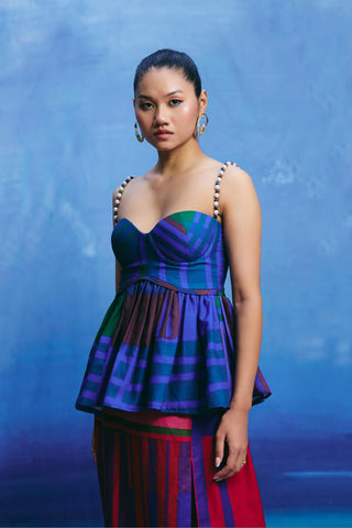 Co-ord set – Contemporary Wear – Multicolor ocean kiss by Payal & Zinal