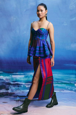 Top – Contemporary Wear – Multicolor ocean kiss by Payal & Zinal