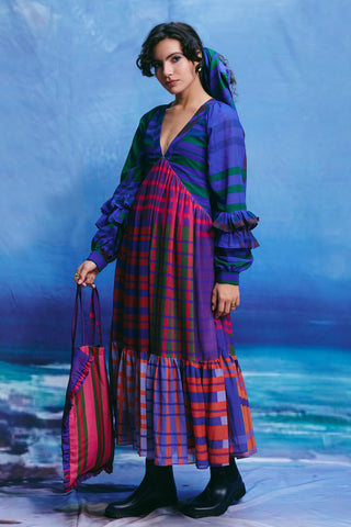 Dress – Contemporary Wear – Multicolor azure by Payal & Zinal