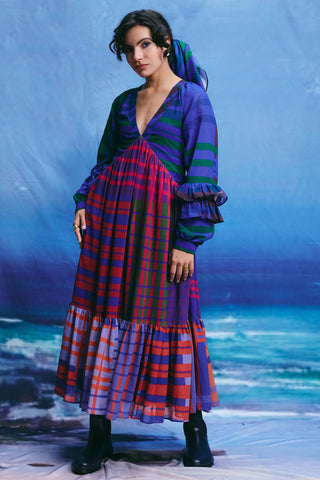 Dress – Contemporary Wear – Multicolor azure by Payal & Zinal