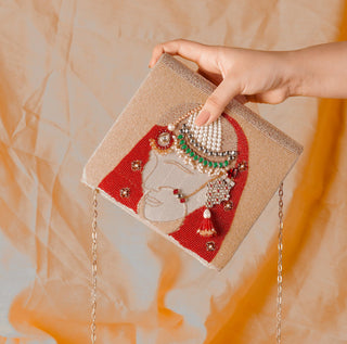 Multicolor dulhan clutch