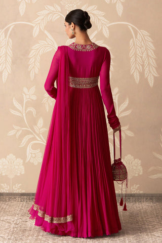 Georgette Anarkali for Indian Wedding – Pink Georgette Anarkali by Ridhi Mehra