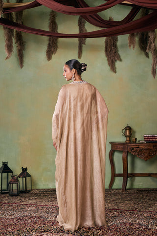 Kaftan for Indian Wedding - Gold Ayela Kaftan by Seema Thukral at Mrs. G
