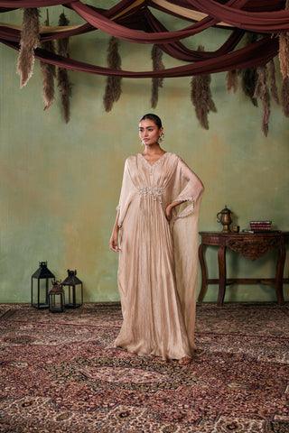 Kaftan for Indian Wedding - Gold Zuri Kaftan by Seema Thukral at Mrs. G