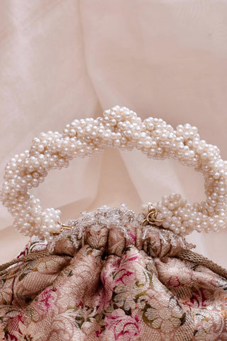 Pink elora bucket potli