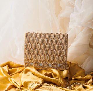 Gold anaayera clutch