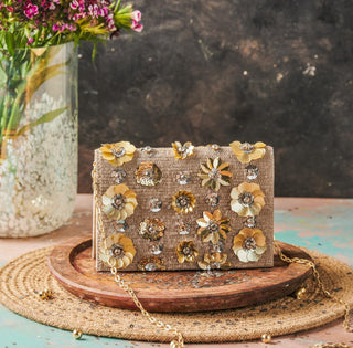 Multicolor taabir clutch