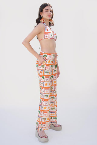 Multicolor bonnes vacances el ojo pant