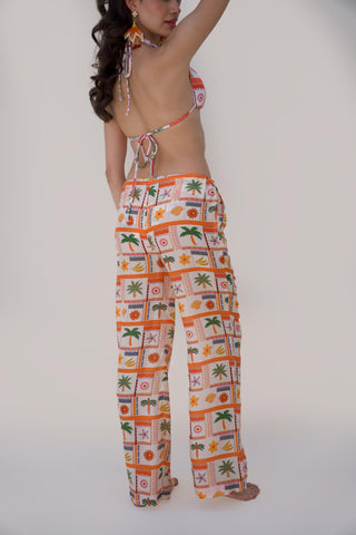 Multicolor bonnes vacances el ojo pant