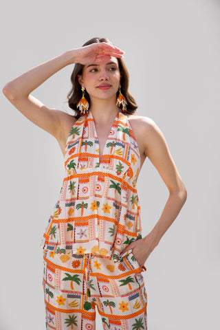 Multicolor bonnes vacances el ojo top