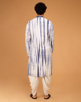 Blue mirror kurta set