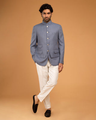 White texture bandhgala