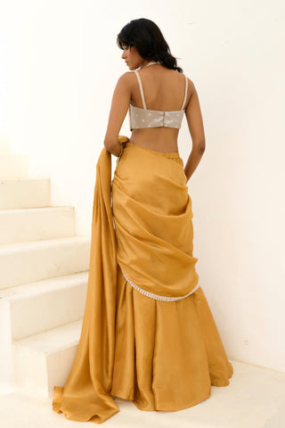 Saree Indian Wedding - Gold Manya Saree by Chamee & Palak