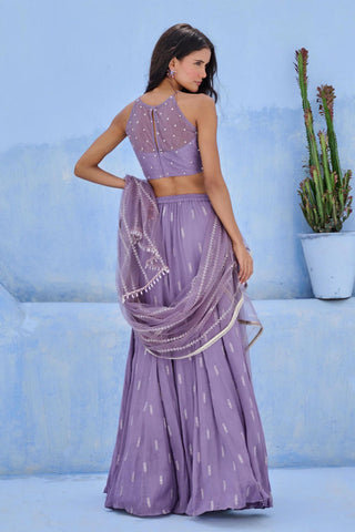 Lehenga Indian Wedding - Purple Sara Lehenga by Chamee & Palak
