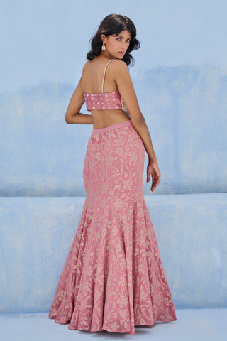 Lehenga Indian Wedding - Pink Fiza Lehenga by Chamee & Palak