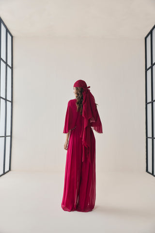 Jumpsuit for Indian Wedding - Pink Material Girl Daphne Jumpsuit by Seema Thukral at Mrs. G