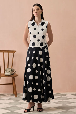 Co-ord Set for Contemporary Wear - Black Winter Monochrome Mono Co-ord Set by Zazu at Mrs. G