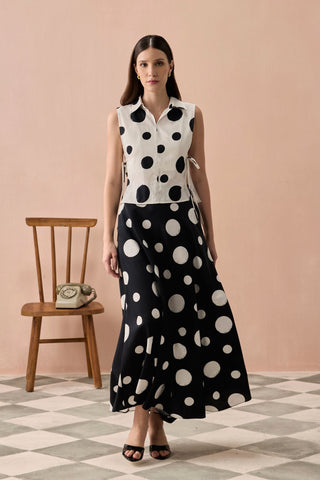 Co-ord Set for Contemporary Wear - Black Winter Monochrome Mono Co-ord Set by Zazu at Mrs. G