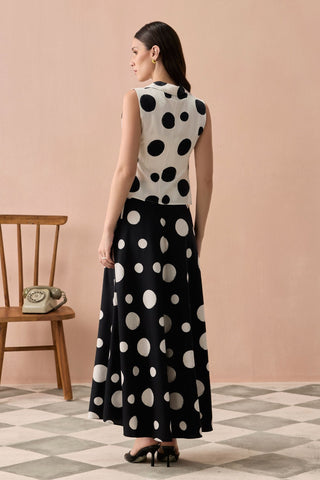 Co-ord Set for Contemporary Wear - Black Winter Monochrome Mono Co-ord Set by Zazu at Mrs. G