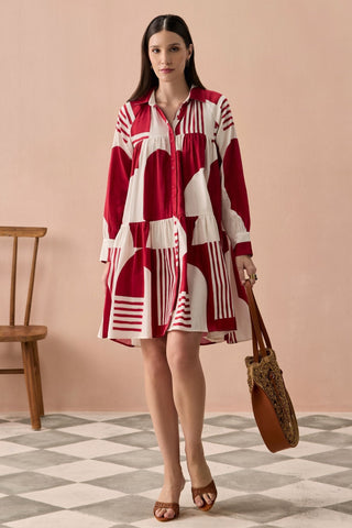Short Dress for Contemporary Wear - Merlot Winter Matisse Short Dress by Zazu at Mrs. G