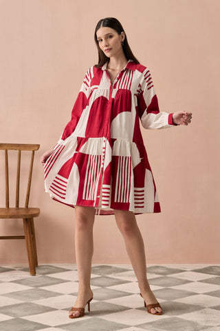 Short Dress for Contemporary Wear - Merlot Winter Matisse Short Dress by Zazu at Mrs. G