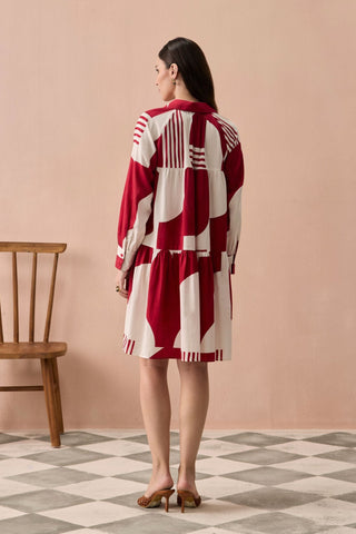 Short Dress for Contemporary Wear - Merlot Winter Matisse Short Dress by Zazu at Mrs. G