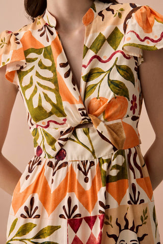 Maxi Dress for Contemporary Wear - Terracotta Winter Frida Maxi Dress by Zazu at Mrs. G